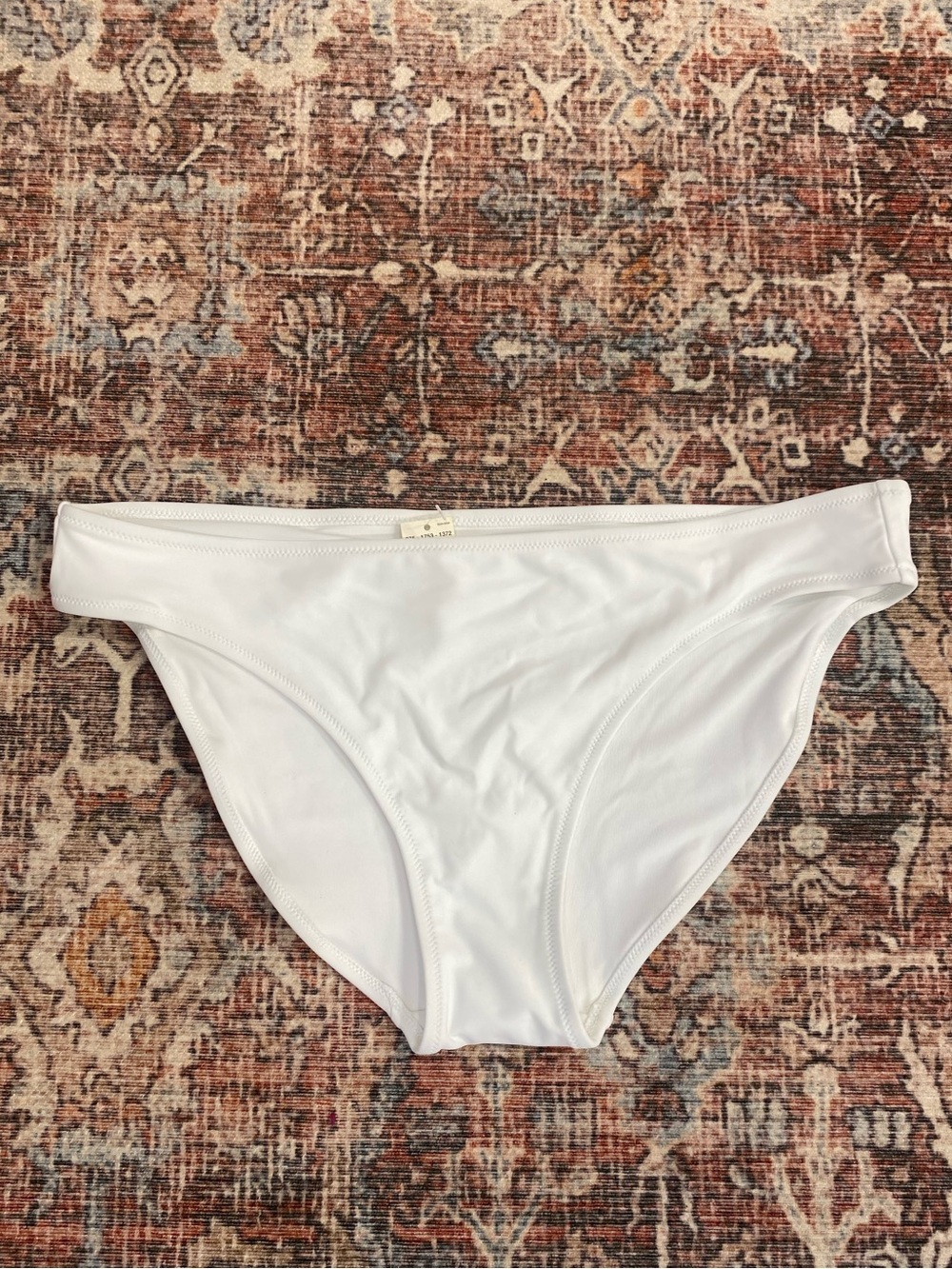 Aerie NWT white full coverage bikini bottoms size L beach vacation pool summer
